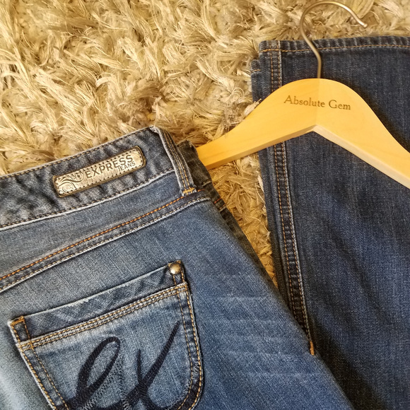 Express denim Boot cut Jeans Stella low-rise regular fit size 01 - Picture 2 of 8